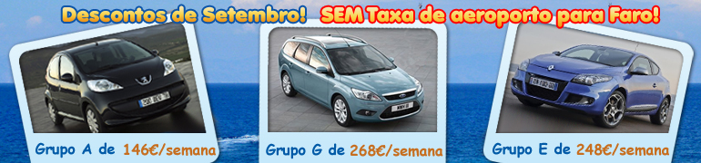 Nova Promo��o de Setembro- Desconto de aluguel de carros.